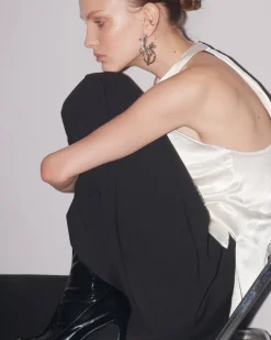 Justine Clenquet Boucle d'oreille Deana cristal