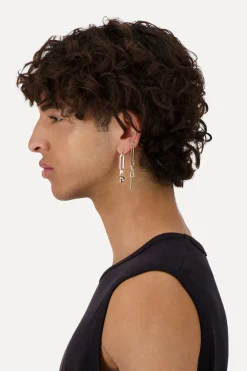 Justine Clenquet Boucles d'oreilles Ali dorées