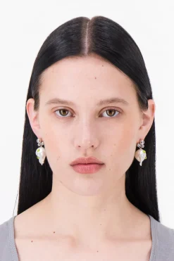Justine Clenquet Boucles d'oreilles Joan vert