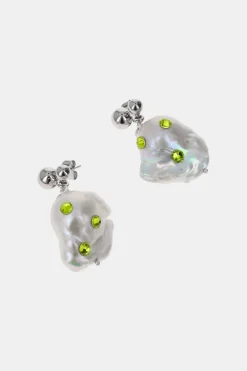 Justine Clenquet Boucles d'oreilles Joan vert