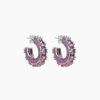 Justine Clenquet Boucles d’oreilles Nina violet