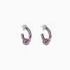 Justine Clenquet Boucles d’oreilles Sam violet