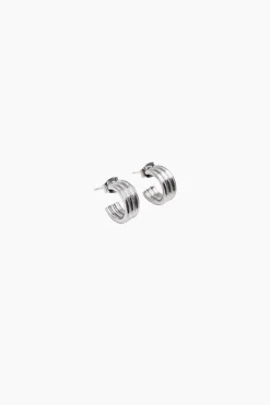 Justine Clenquet Boucles d'oreilles Sarah argent