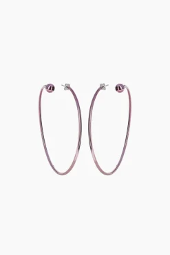 Justine Clenquet Boucles d’oreilles violet Marfa