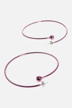 Justine Clenquet Boucles d’oreilles violet Marfa