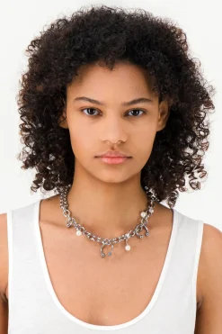 Justine Clenquet Collier Holly perle