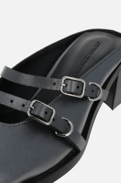 Justine Clenquet Mules Andie gris perle