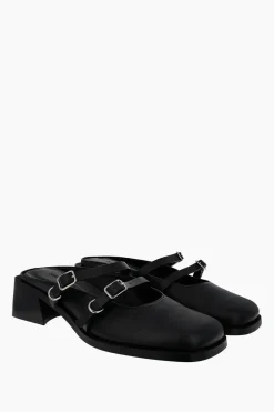 Justine Clenquet Mules Andie noir